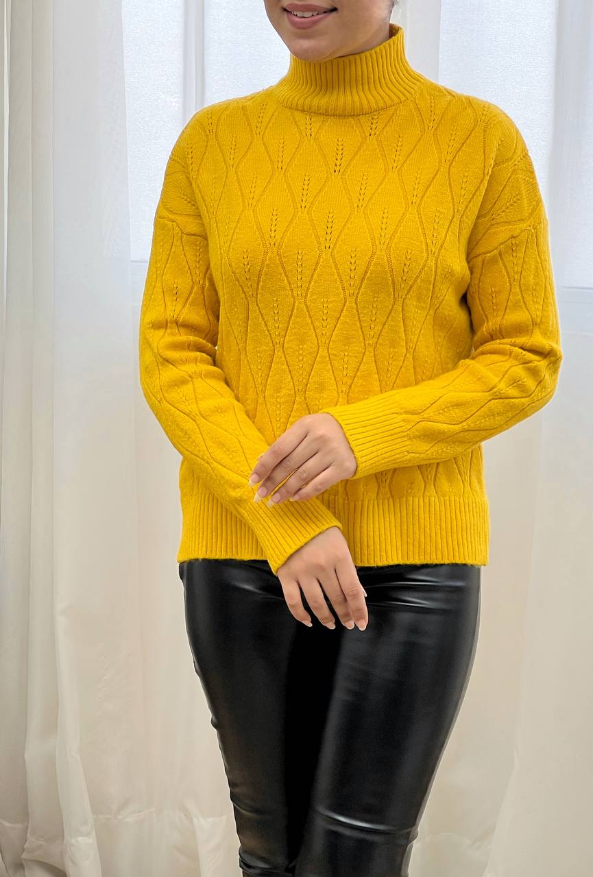 پلیور بافت لوزی کد 3279