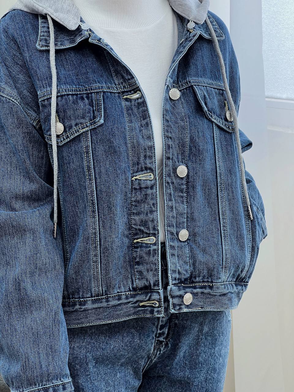 کت جین پشت دکمه کد 3280