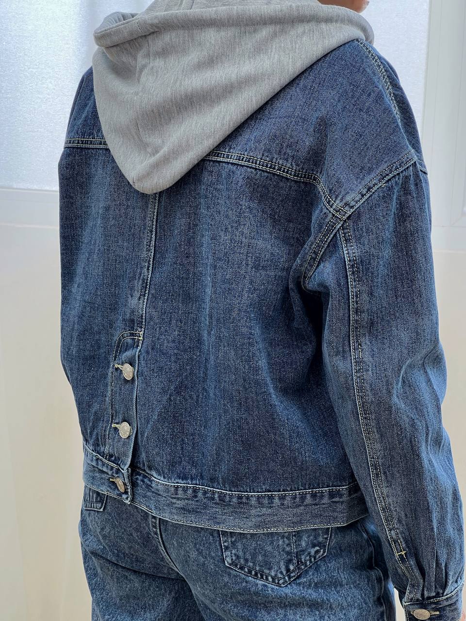 کت جین پشت دکمه کد 3280