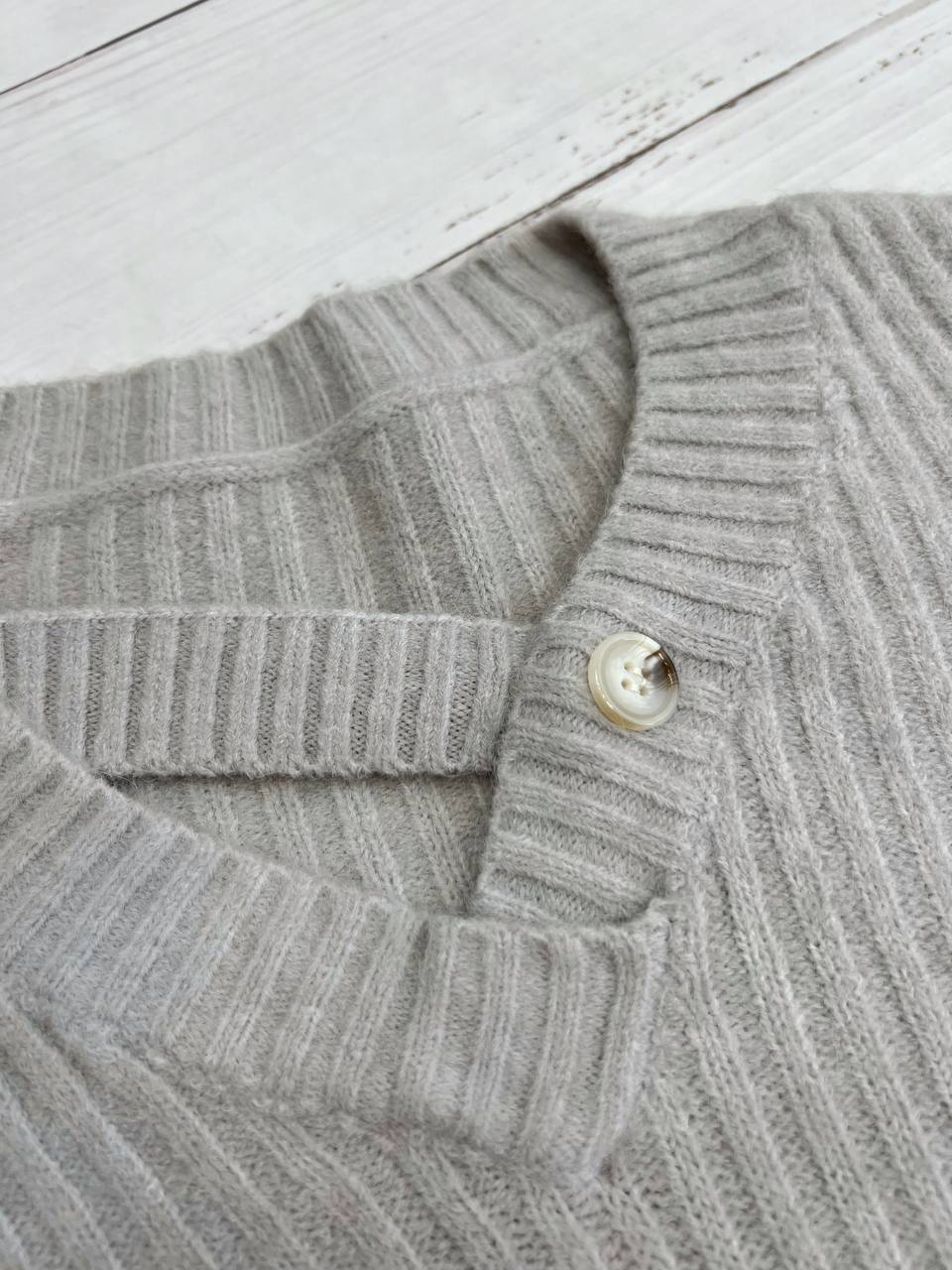 پلیور بافت یقه 7 تک دکمه کد 3282