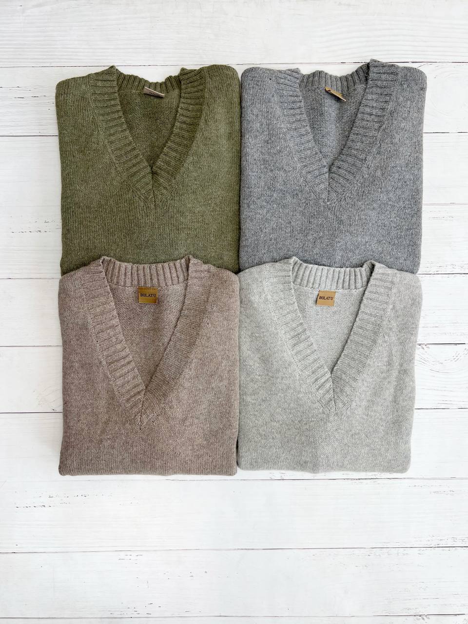 پلیور بافت یقه 7 چهار رنگ کد 3283