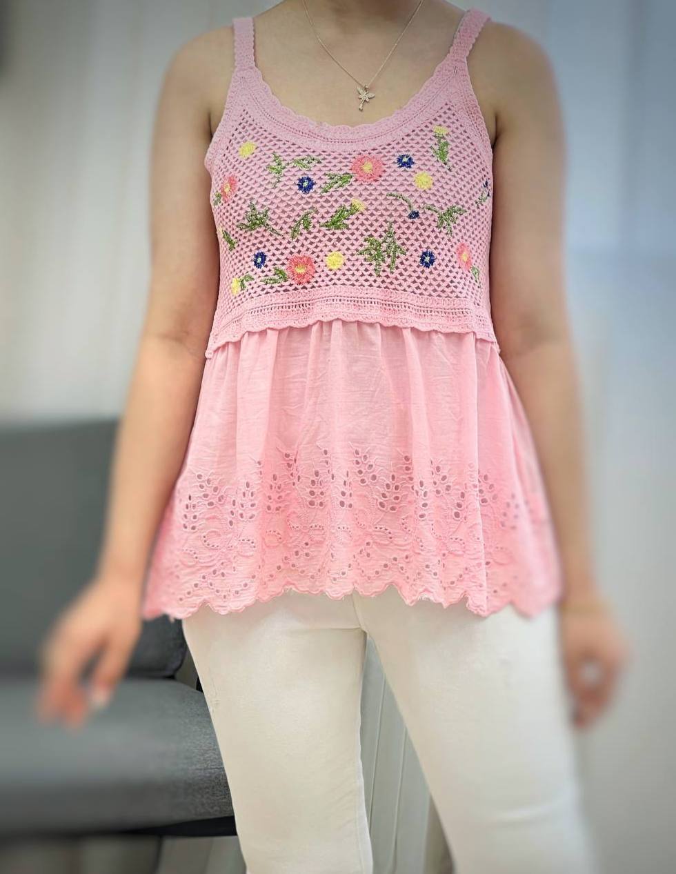 تاپ قلاب بافی خامه دوزی کد 3284