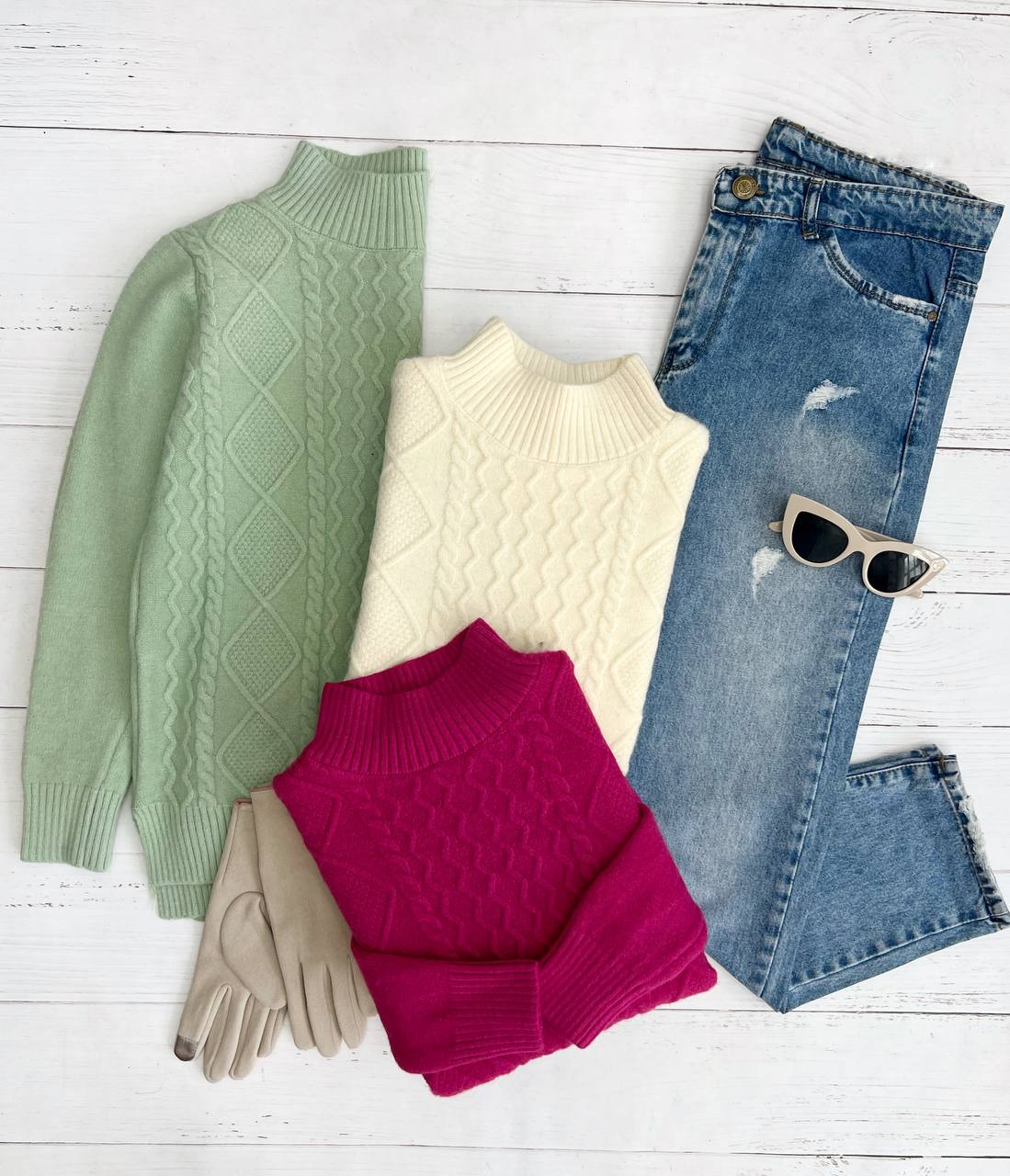 پلیور بافت زنجیری 2 کد 3285