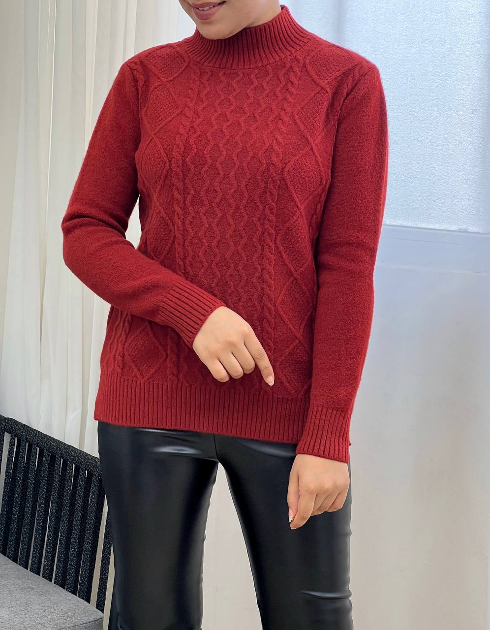 پلیور بافت زنجیری 2 کد 3285