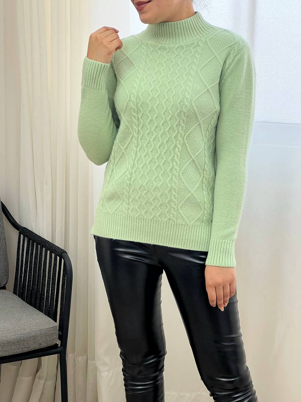 پلیور بافت زنجیری 2 کد 3285