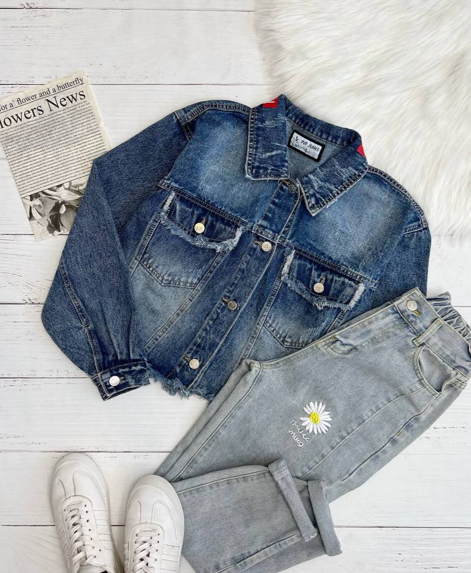 کت جین پایین ریش کد 3289