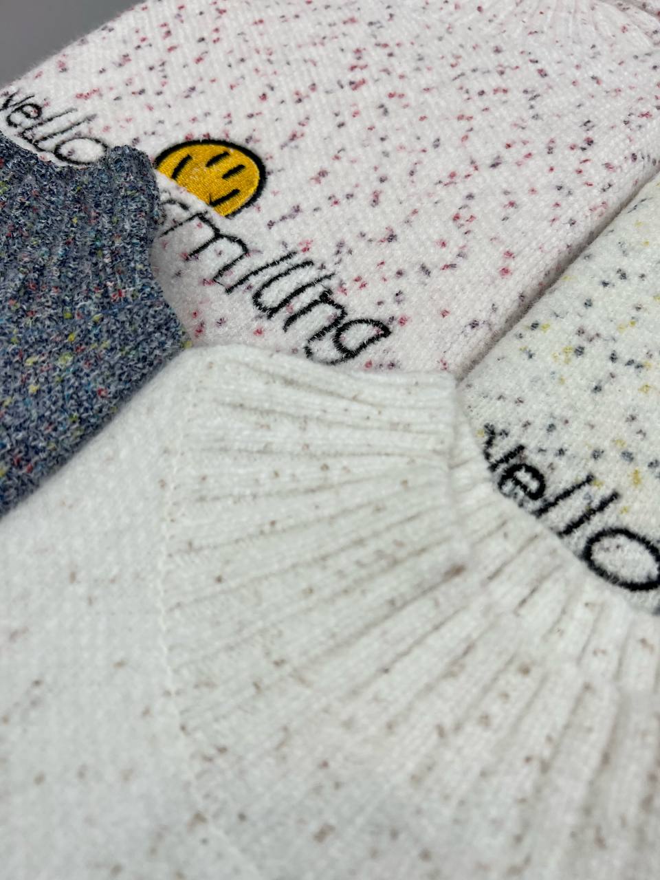 پلیور بافت مخمل اسمایل کد 3291