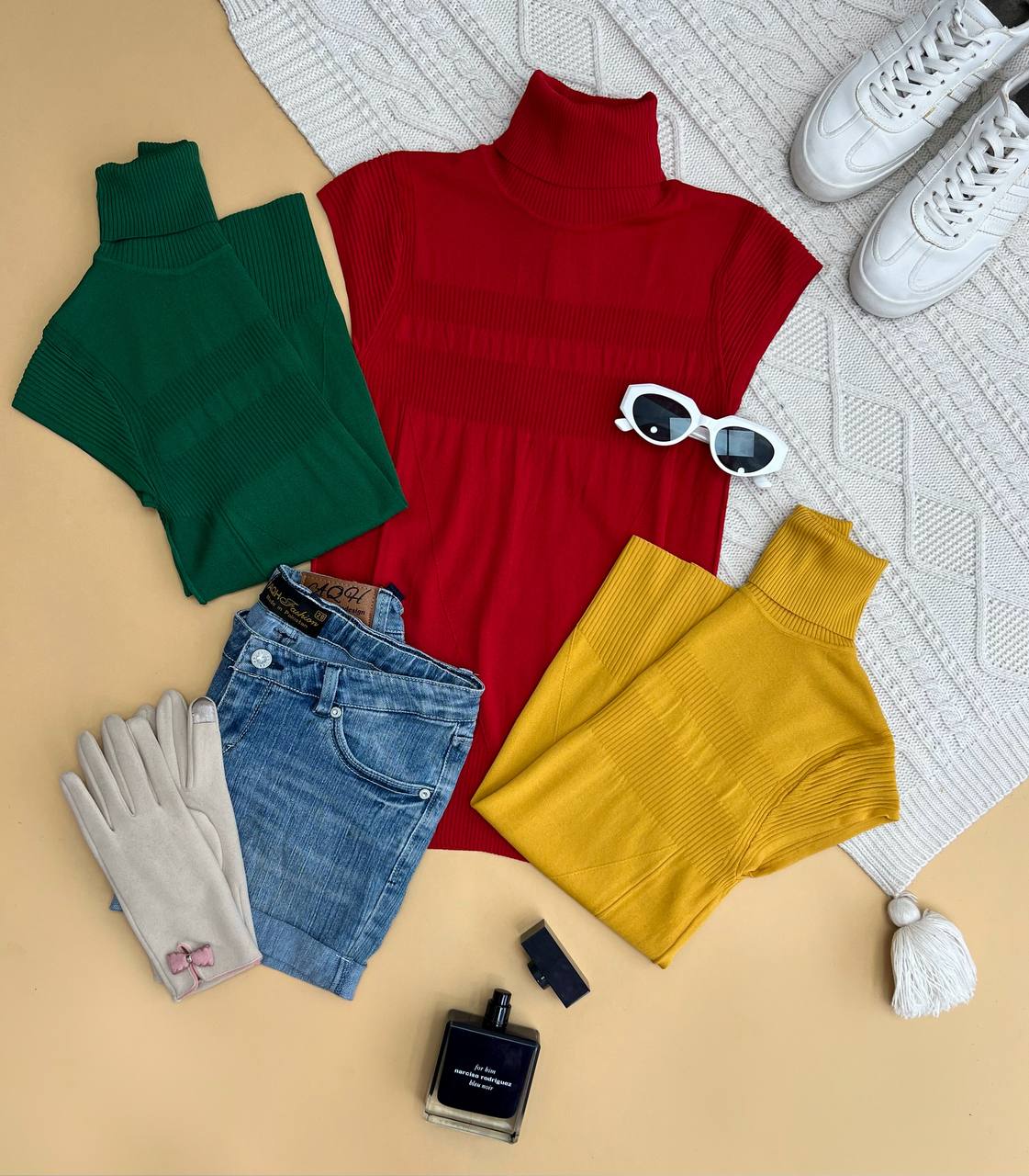 تاپ بافت یقه اسکی کد 3292