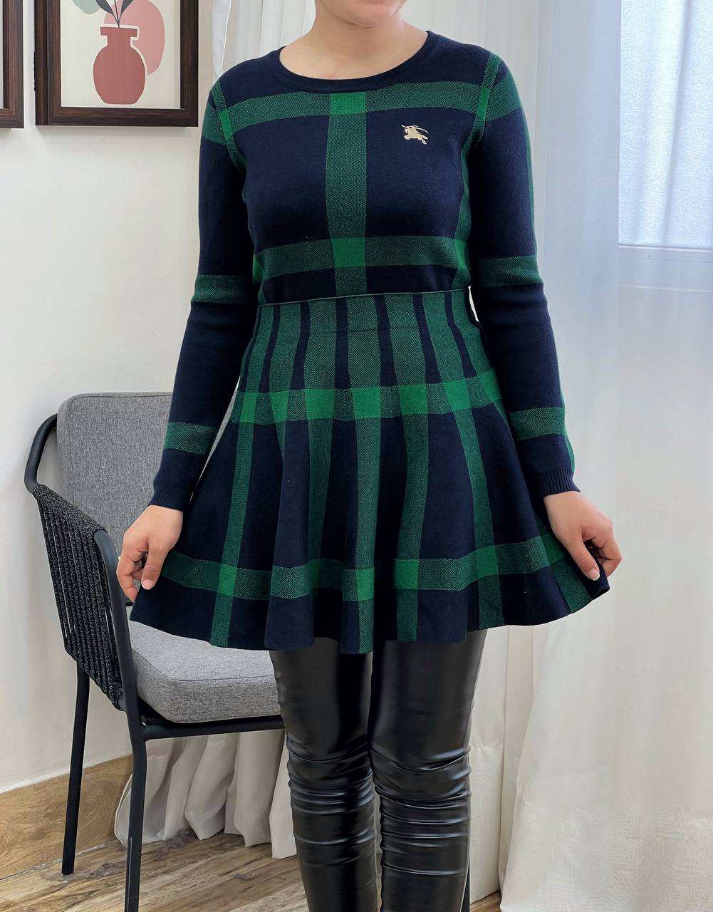 ست پلیور و دامن بافت یلدا کد 3297