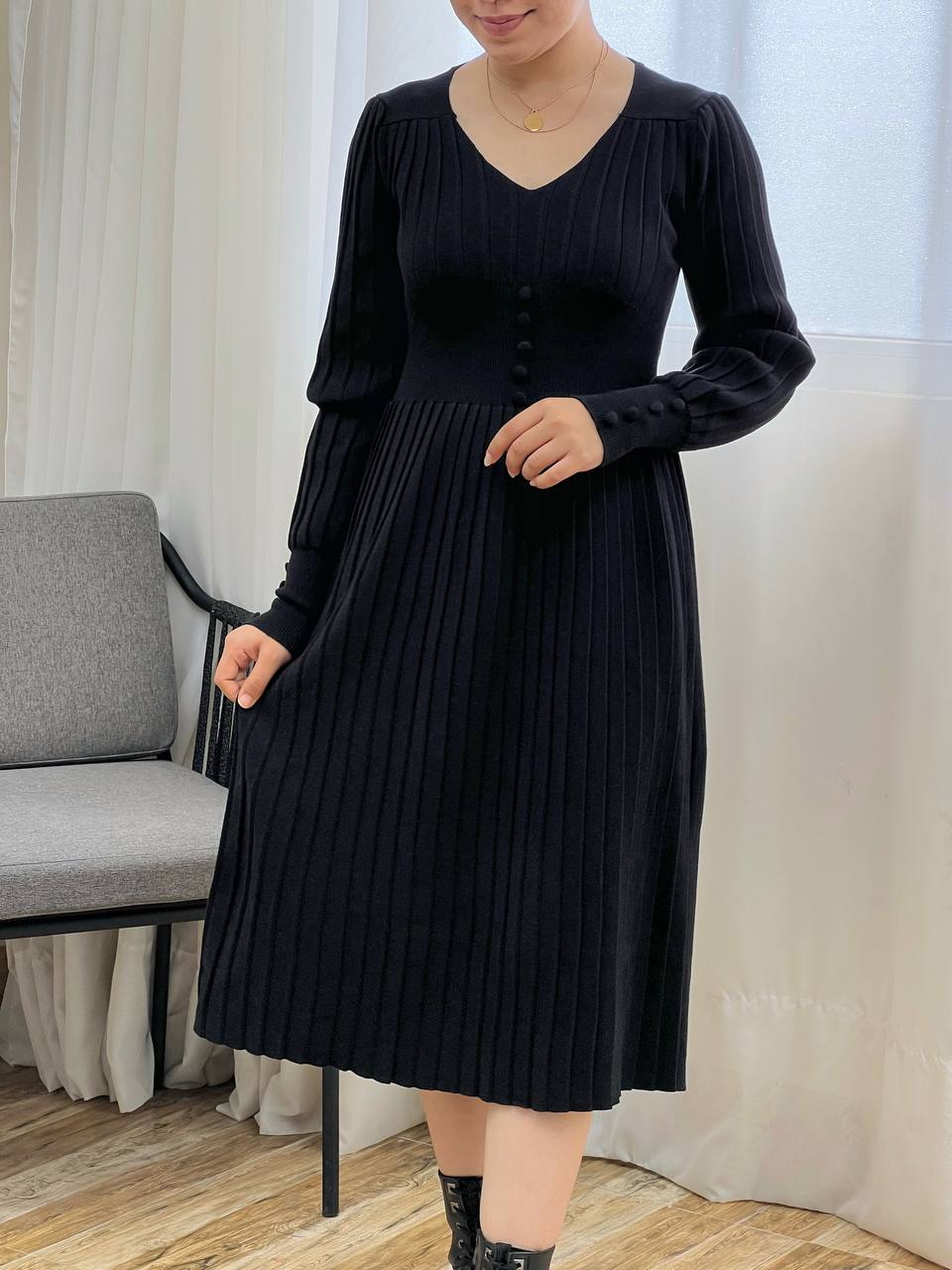 پیراهن بافت پلیسه کد 3299