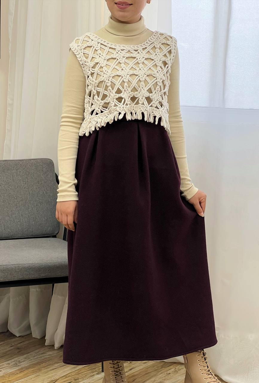 دامن فوتر پیلی دار کد 3300