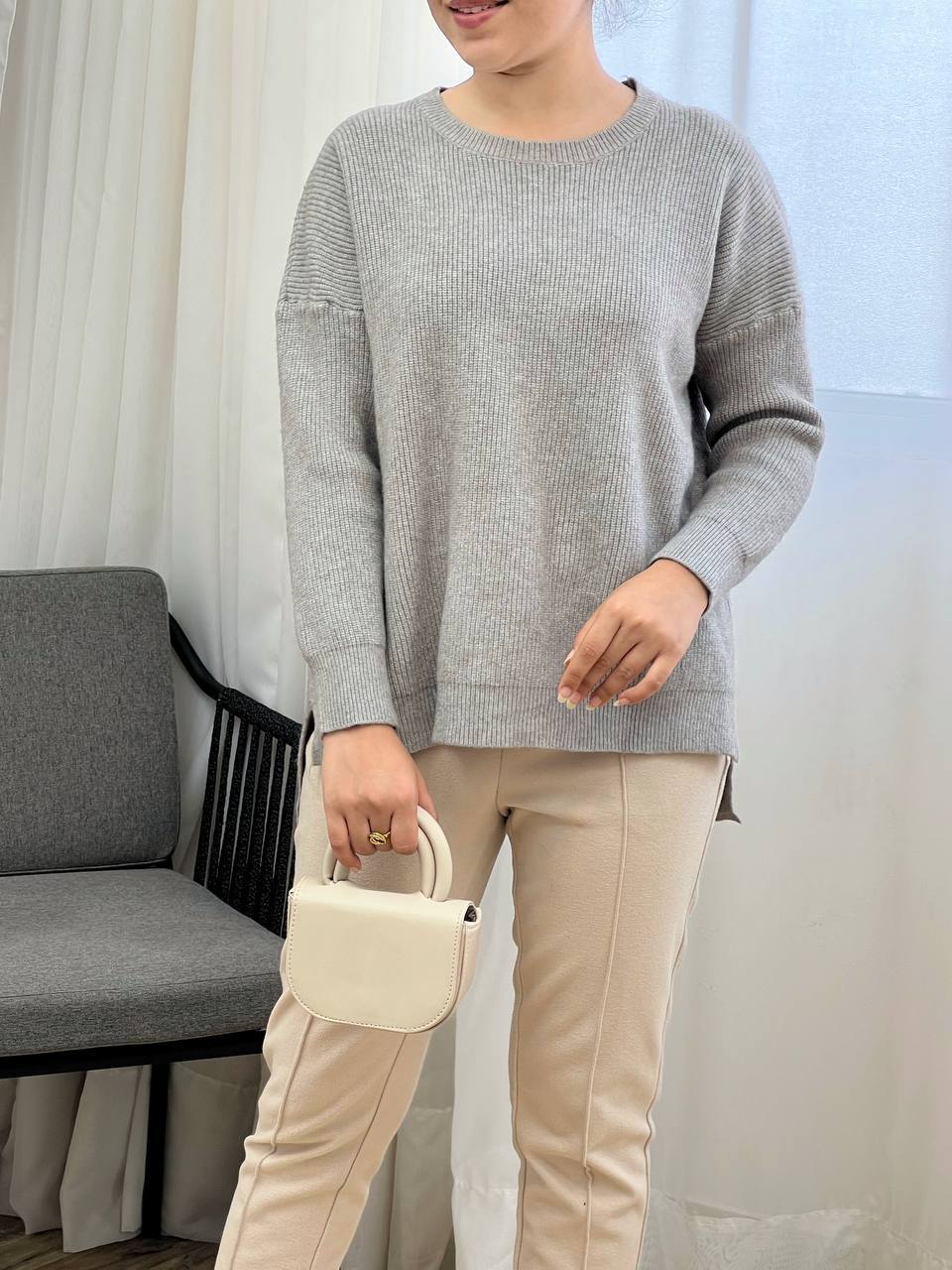 پلیور بافت یقه گرد 6 رنگ کد 3308