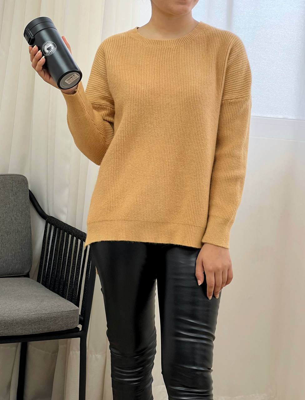 پلیور بافت یقه گرد 6 رنگ کد 3308