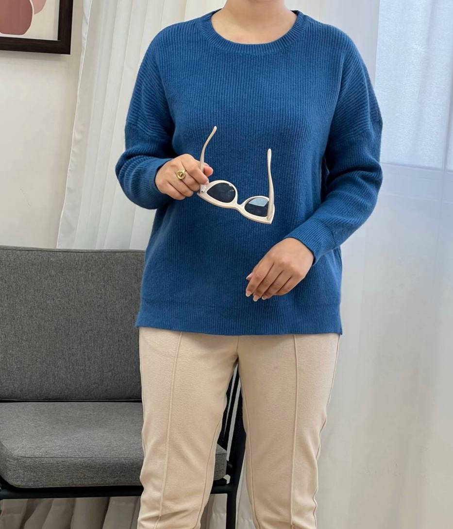 پلیور بافت یقه گرد 6 رنگ کد 3308