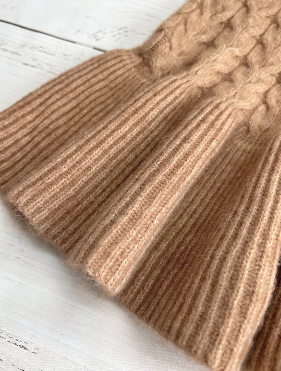 دامن بافت پایین چین کوتاه کد 3311