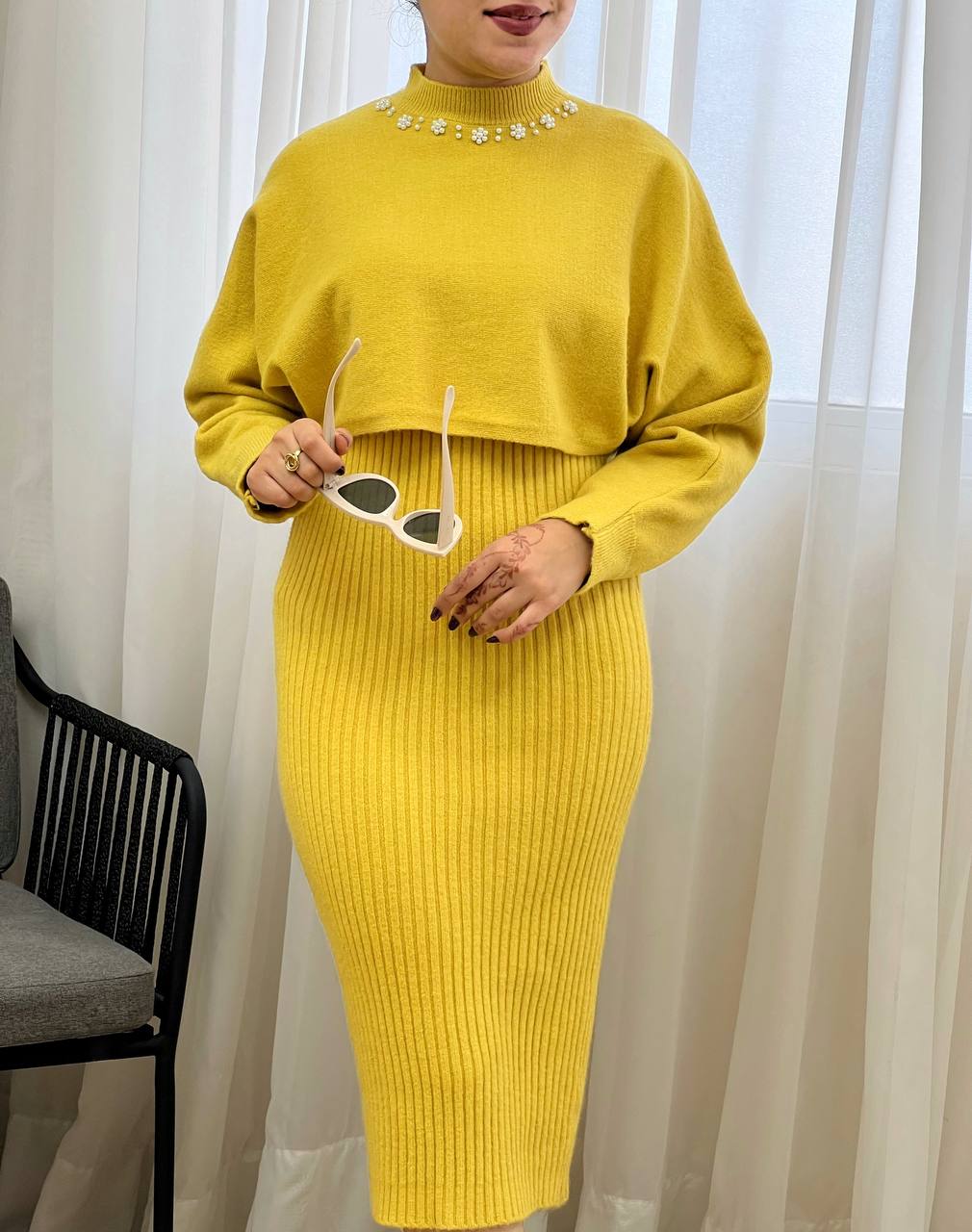 ست دو تیکه سارافن + رویی کد 3312