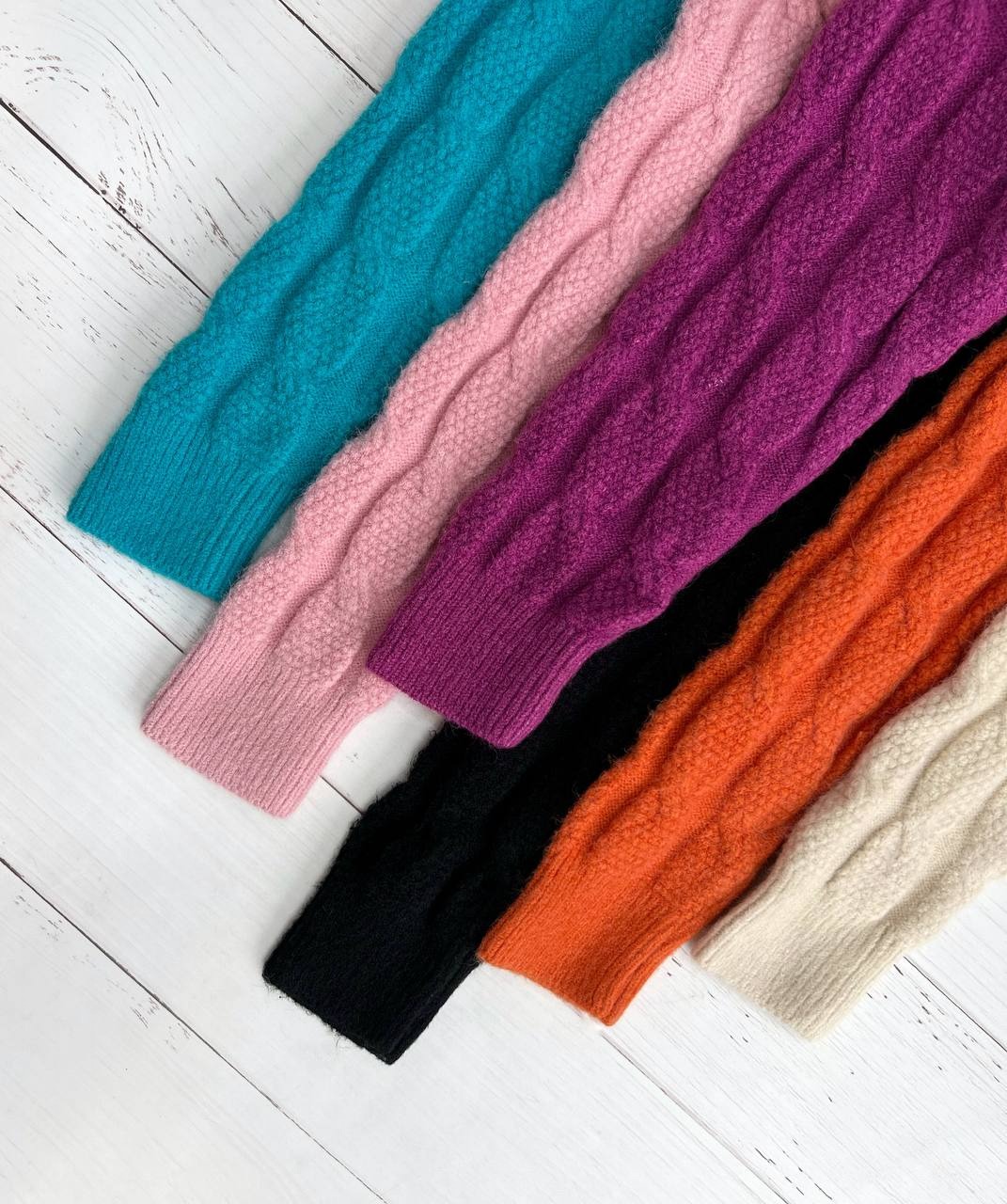 پلیور بافت زنجیری 7 رنگ کد 3317