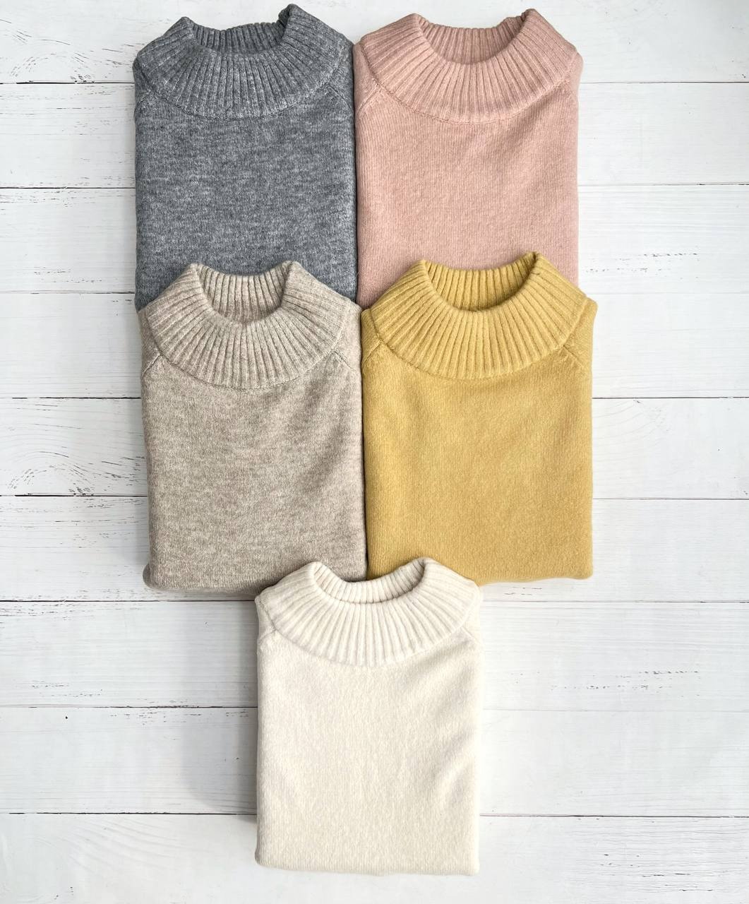 پلیور بافت 5 رنگ آستین پف کد 3323