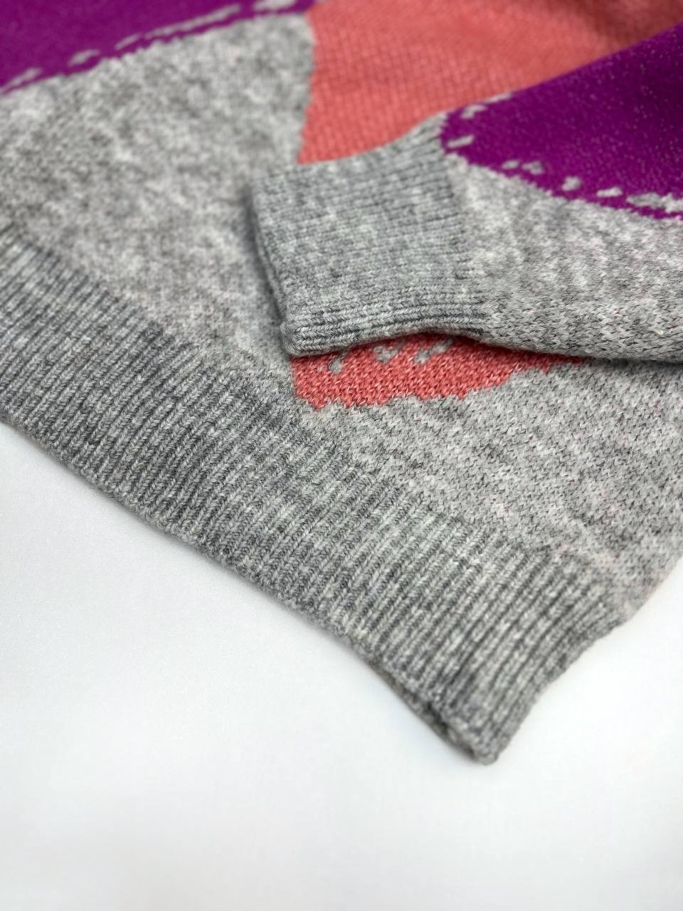 پلیور بافت یقه گرد لوزی کد 3325