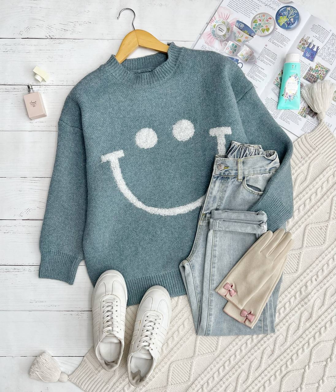 پلیور بافت لبخند کد 3327