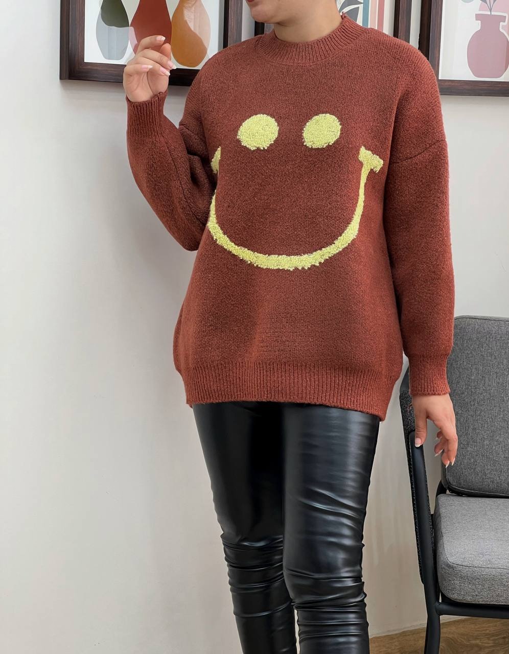 پلیور بافت لبخند کد 3327