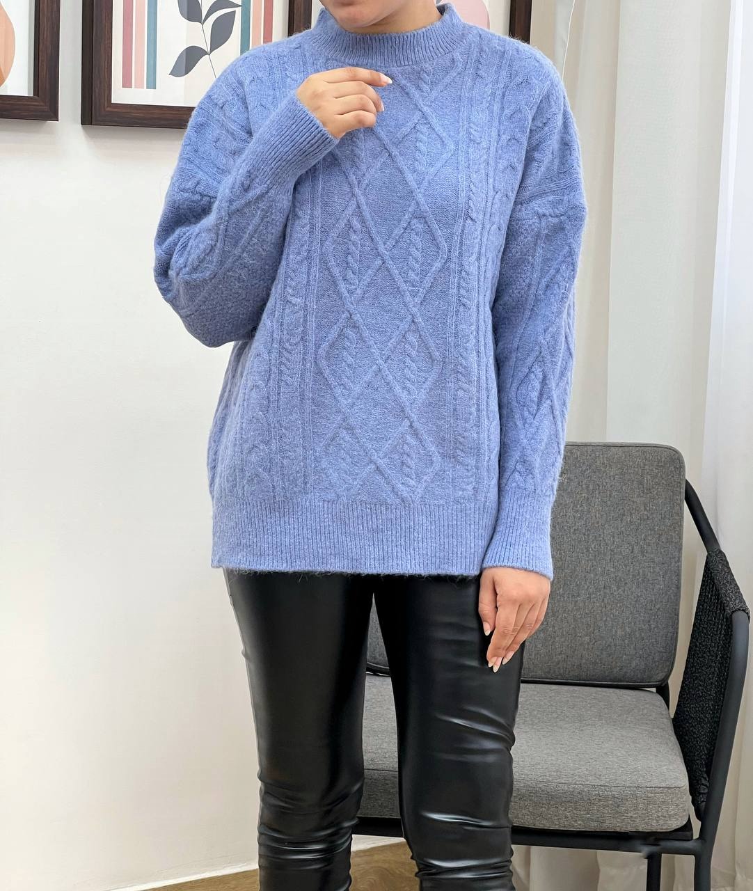 پلیور بافت 6 رنگ یقه گرد کد 3328