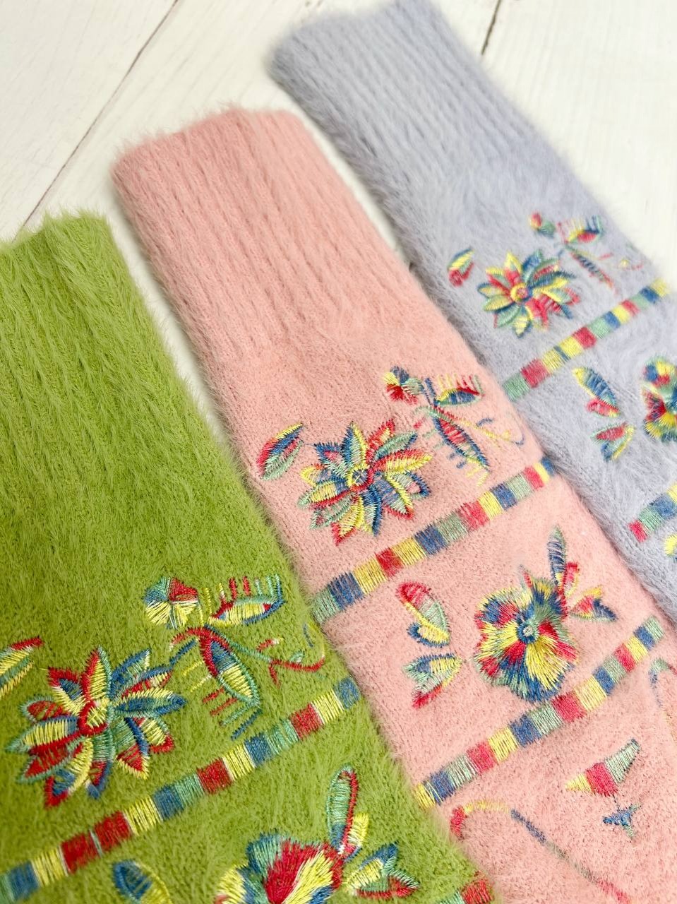 پلیور بافت موهر آستین گلدوزی کد 3329