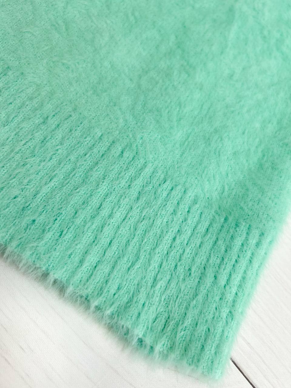 پلیور بافت موهر آستین گلدوزی کد 3329