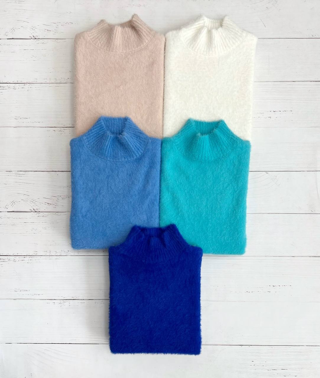 پلیور بافت موهر آستین گلدوزی کد 3329