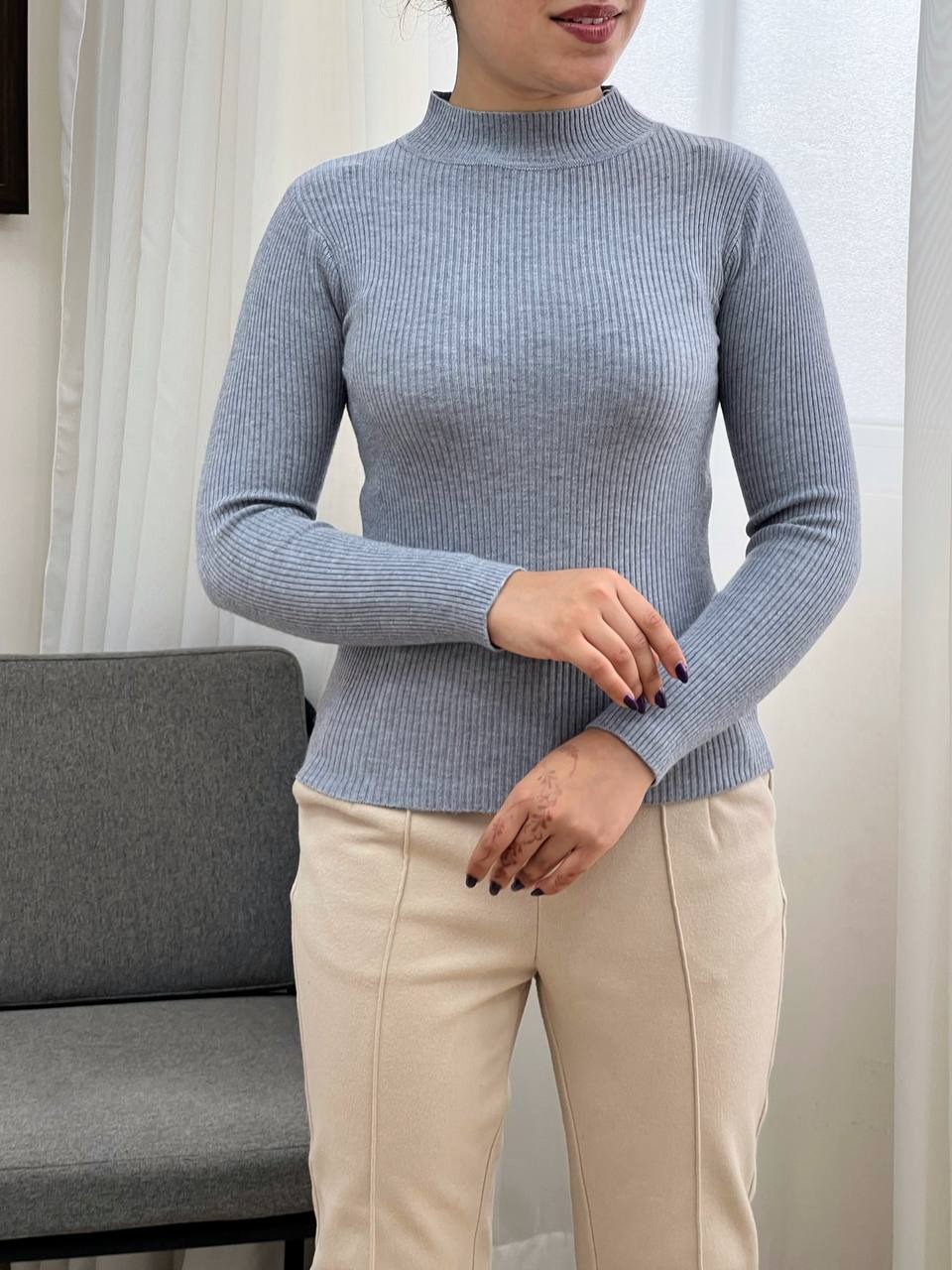 پلیور بافت ساده کد 3204