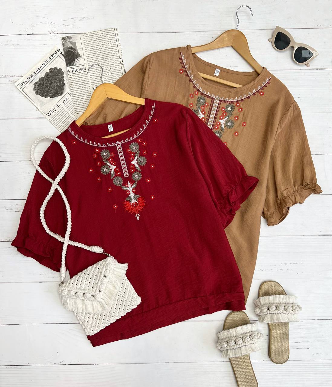 شومیز سنتی جلو گلدوزی کد 3335