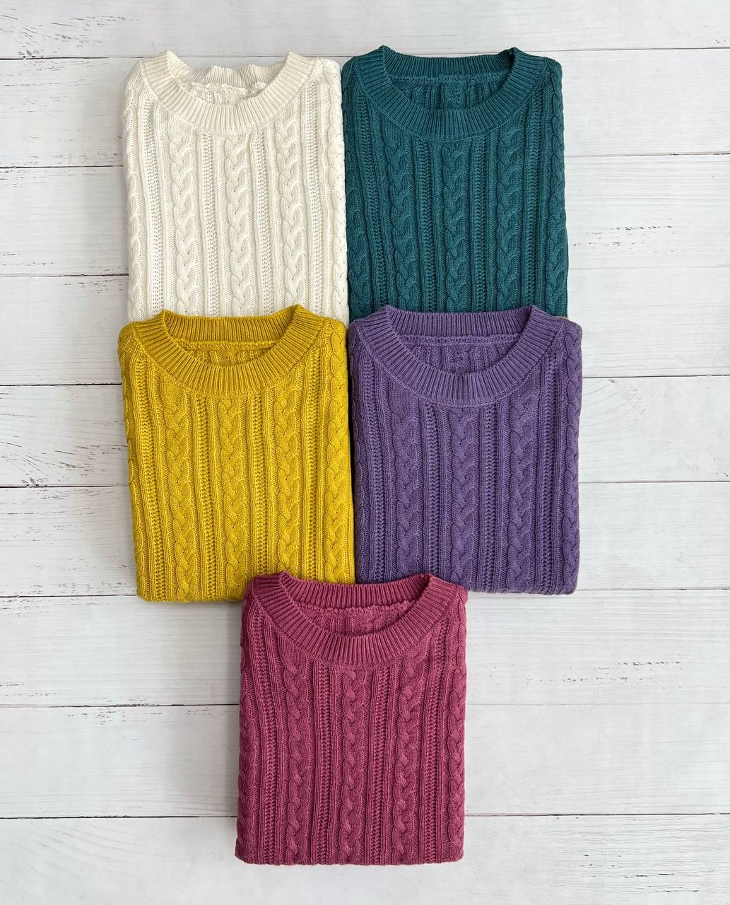 پلیور بافت رنگی کد 3336