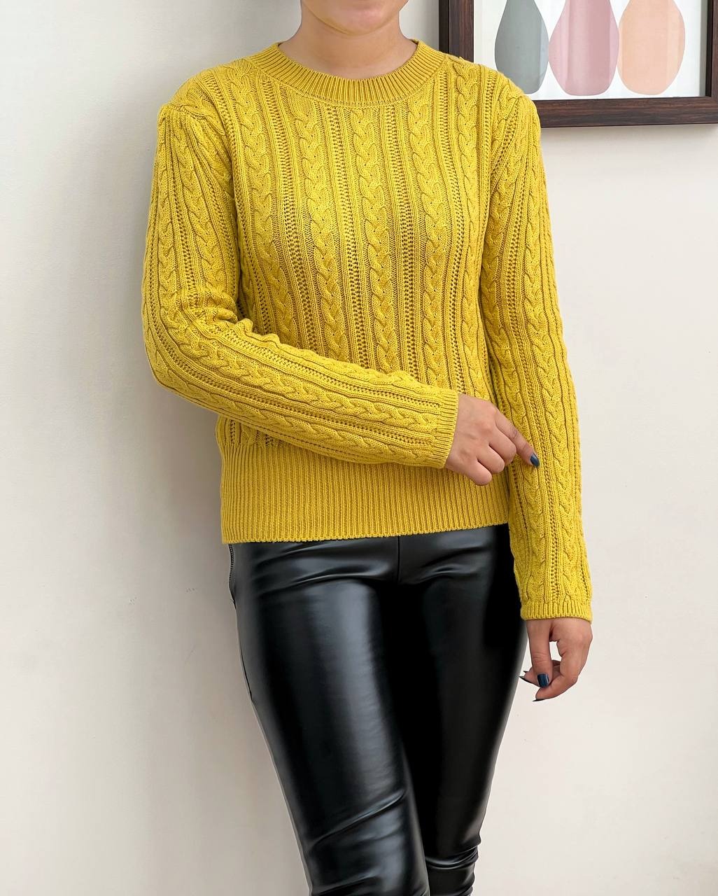 پلیور بافت رنگی کد 3336