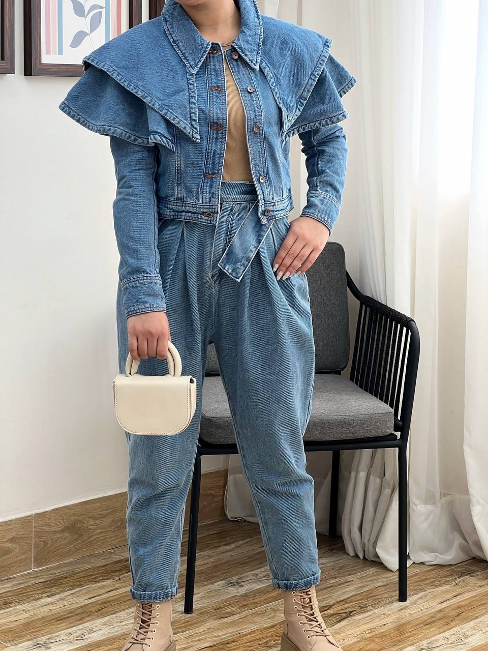 ست کت و شلوار جین کد 3341