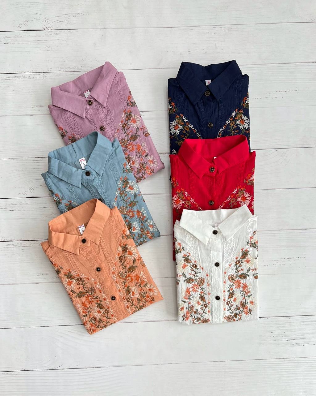 شومیز نخ خامه دوزی گلدوزی مدل 2 کد 3344