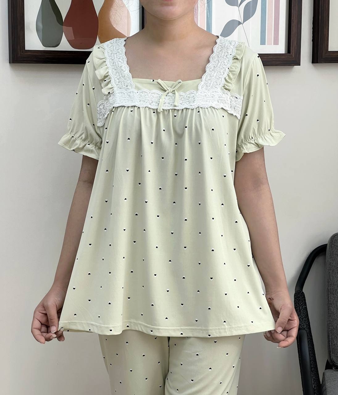 ست بلوز و شلوارک دو طرح کد 3348