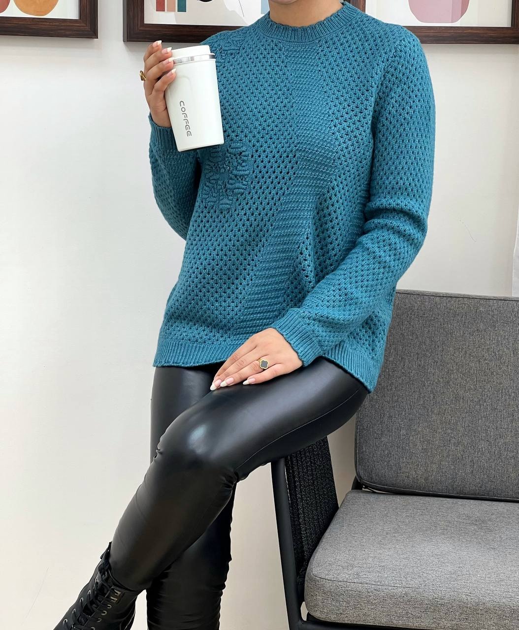 پلیور بافت بوکله گرم بالا کد 3350