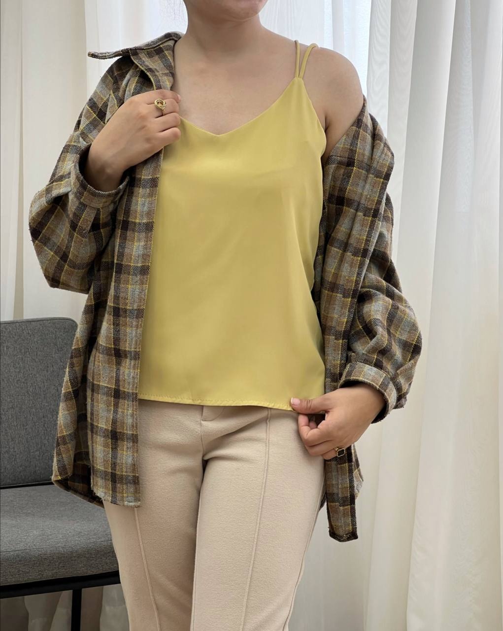 تاپ رنگی پشت ضربدر کد 3352