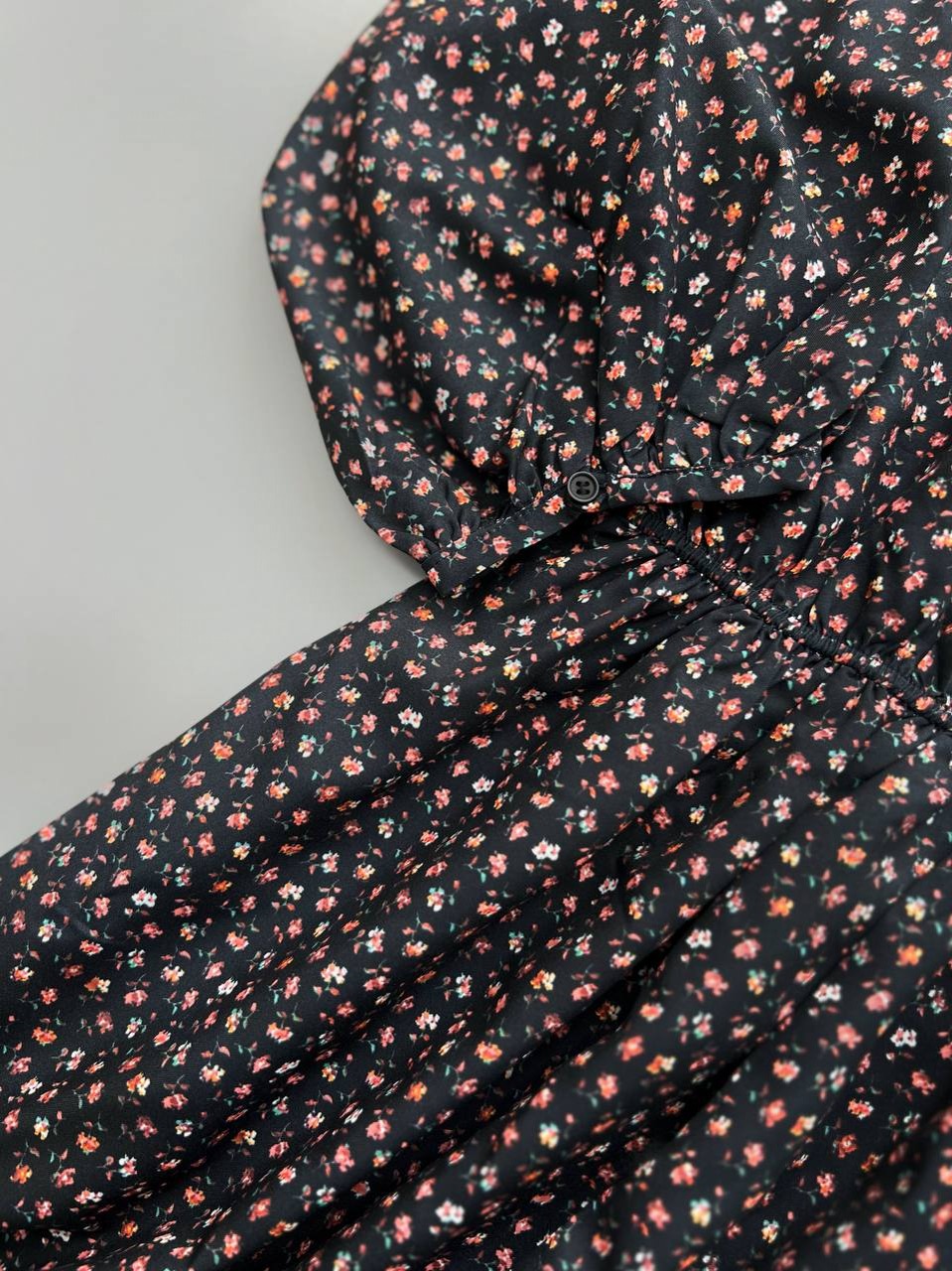 پیراهن گل ریز کمر کش کد 3355