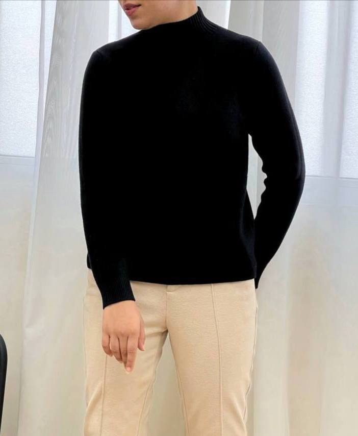 پلیور بافت مشکی داخل تمام خز کد 3356