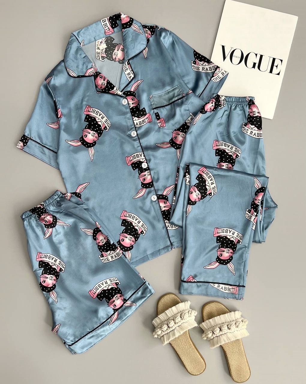 ست سه تیکه ساتن کد 3358