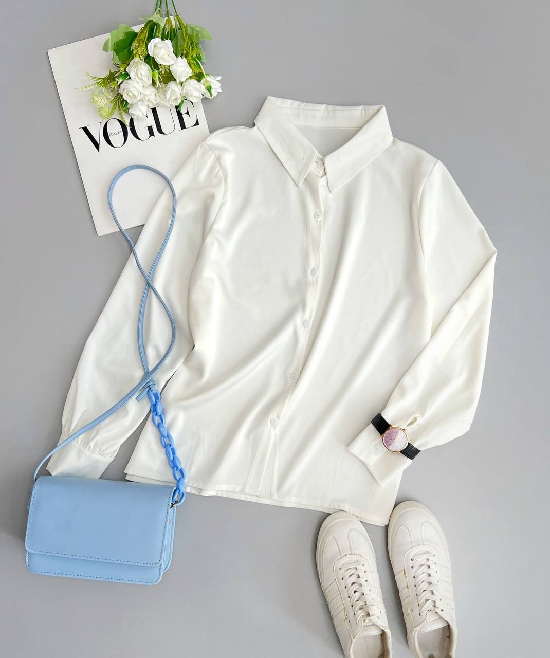 شومیز کرپ بیسیک کد 3364