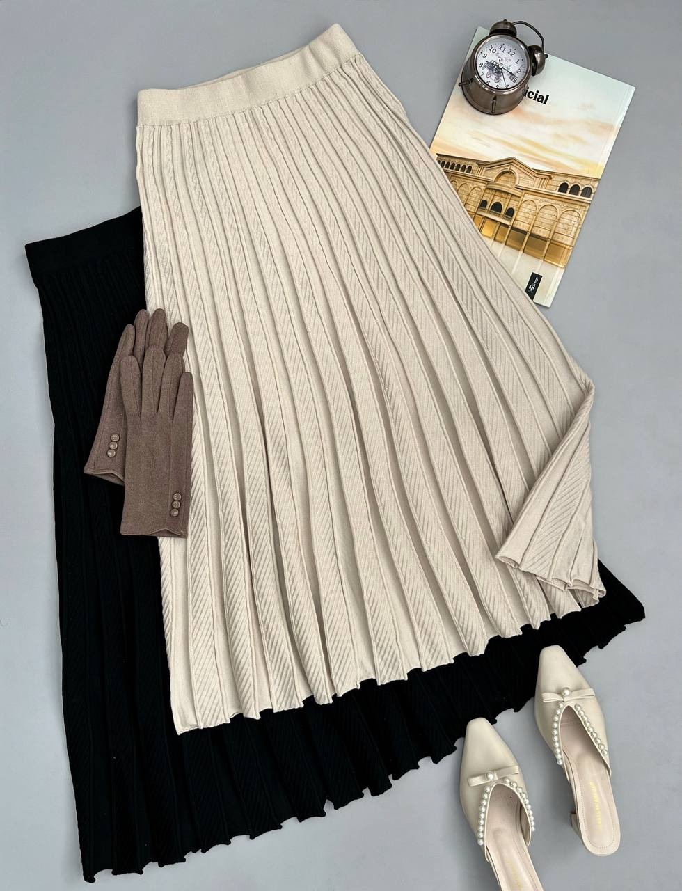 دامن بافت کلوش کد 3366