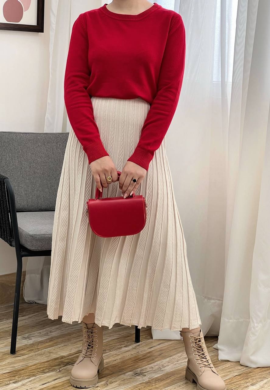 دامن بافت کلوش کد 3366