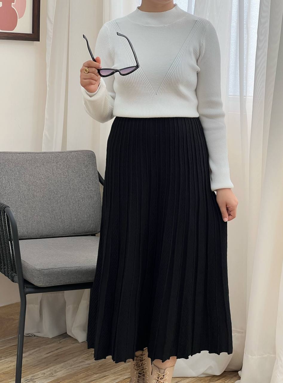 دامن بافت کلوش کد 3366