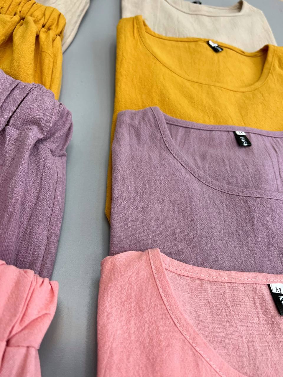 ست بلوز و شلوارک کنف کد 3367