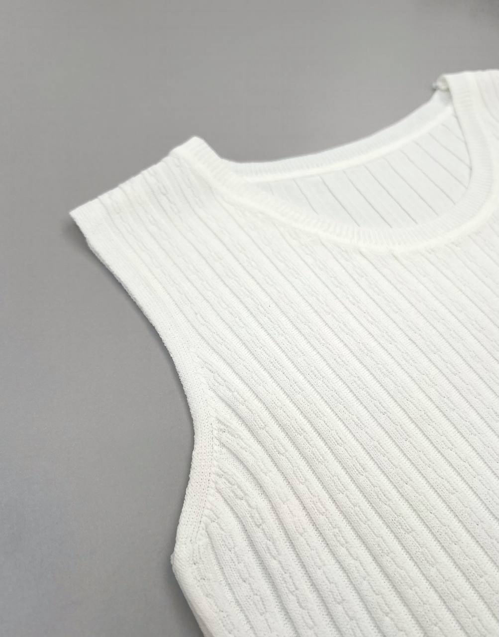 تاپ حلقه ای سفید و مشکی 3368