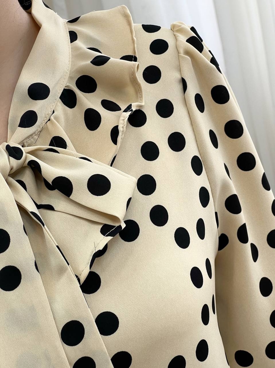 شومیز خالخالی کرواتی کد 3370