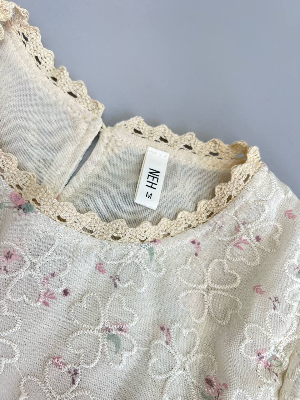 شومیز خامه دوزی آستردار کد 3373