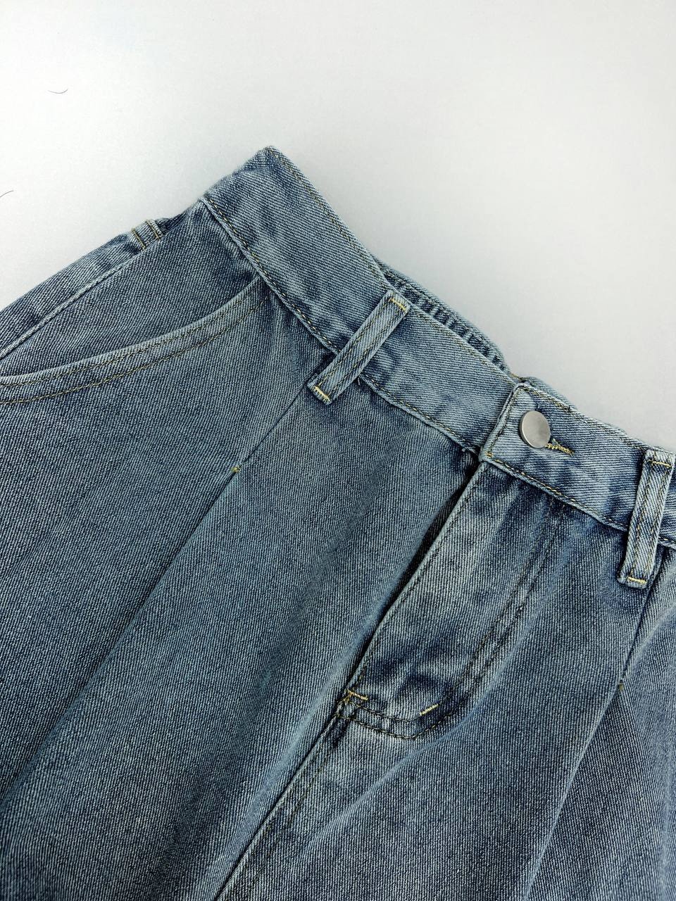 دامن جین پیلی دار کد 3375